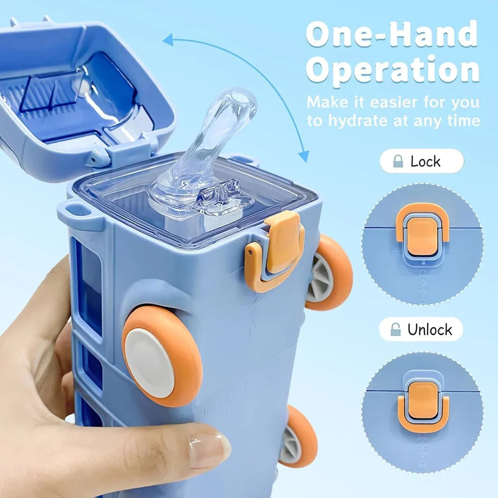 Premium Cute Cartoon Water Bottle for Kids – (Multi-Design)