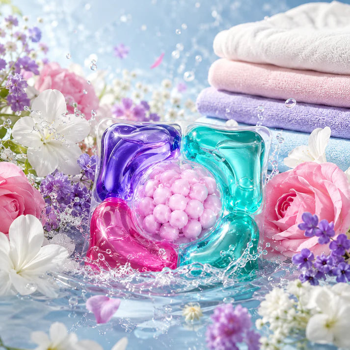 Laundry Pods – All-in-1 Stain Removal, Brightening, Softening & Fresh Aroma